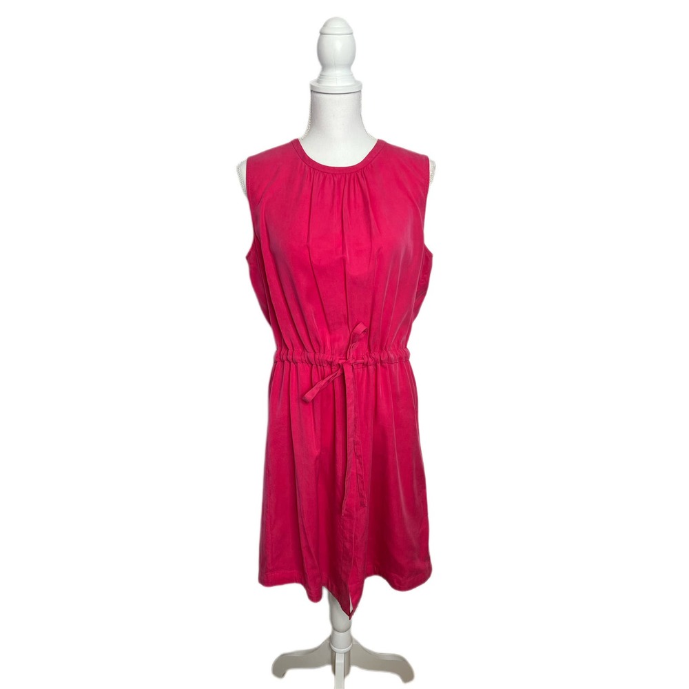 GAP Sleeveless Midi Dress in Bright Pink